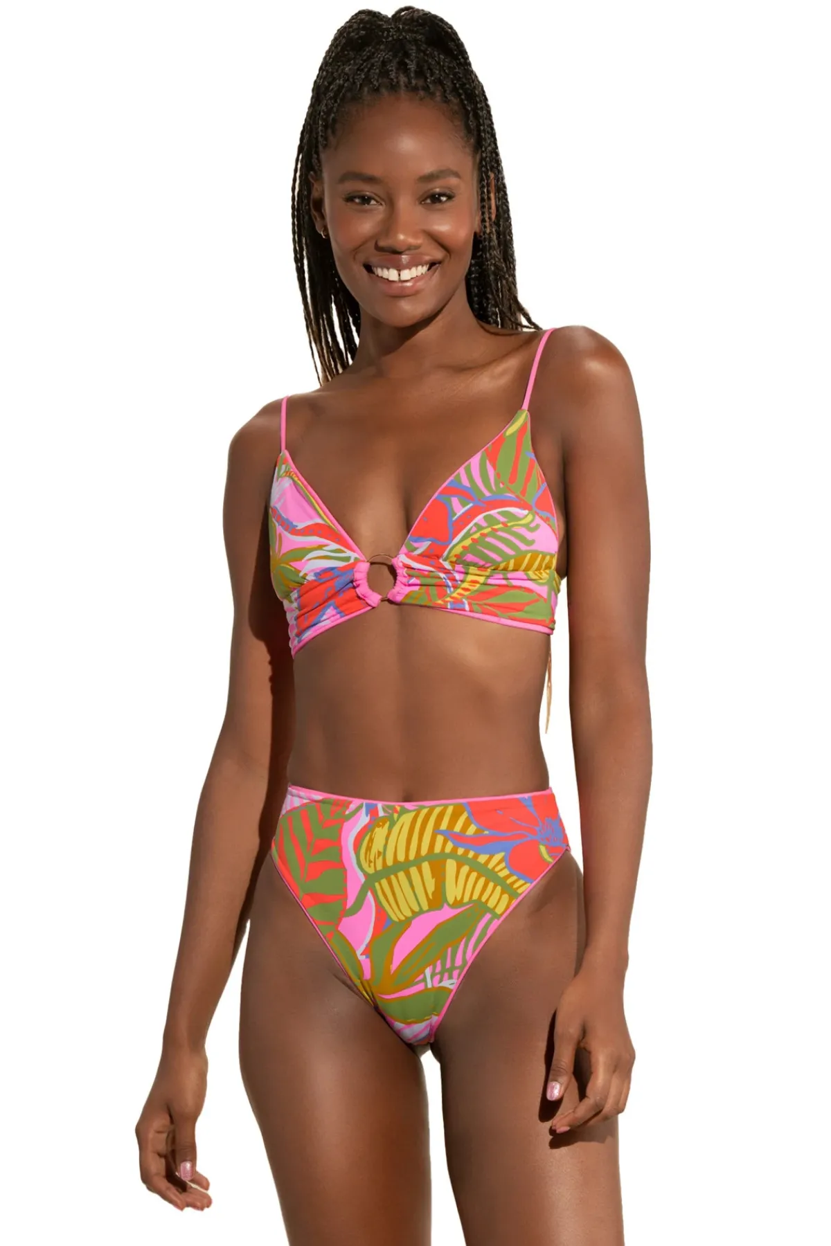 Maaji Triangle|Bikinis-Shine Reversible Triangle Bikini Top