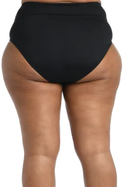 La Blanca High Waist|Bikinis-Shirred Banded High Waist Bikini Bottom
