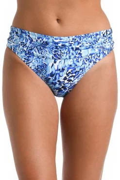 La Blanca Hipster|Bikinis-Shirred Banded Hipster Bikini Bottom