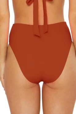 Soluna High Waist|Bikinis-Shirred High Waist Bikini Bottom