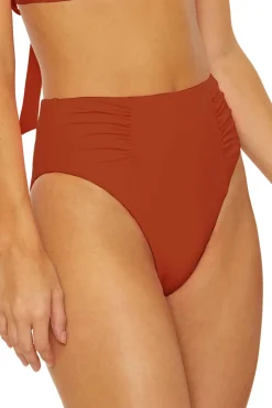 Soluna High Waist|Bikinis-Shirred High Waist Bikini Bottom