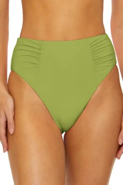 Soluna High Waist|Bikinis-Shirred High Waist Bikini Bottom