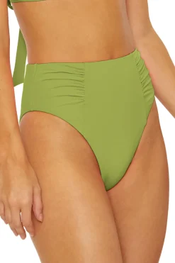 Soluna High Waist|Bikinis-Shirred High Waist Bikini Bottom