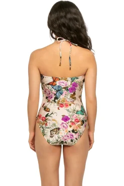 L'Agence Halter|Plunge-Shiva One Piece Swimsuit