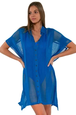 Sunsets Shirt Dresses-Shore Thing Tunic
