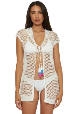 Lucky Brand Tunics-Short Sleeve Crochet Tunic