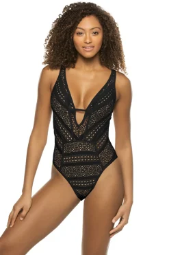 Becca by Rebecca Virtue Plunge|One Pieces-Show & Tell Plunge One Piece Swimsuit