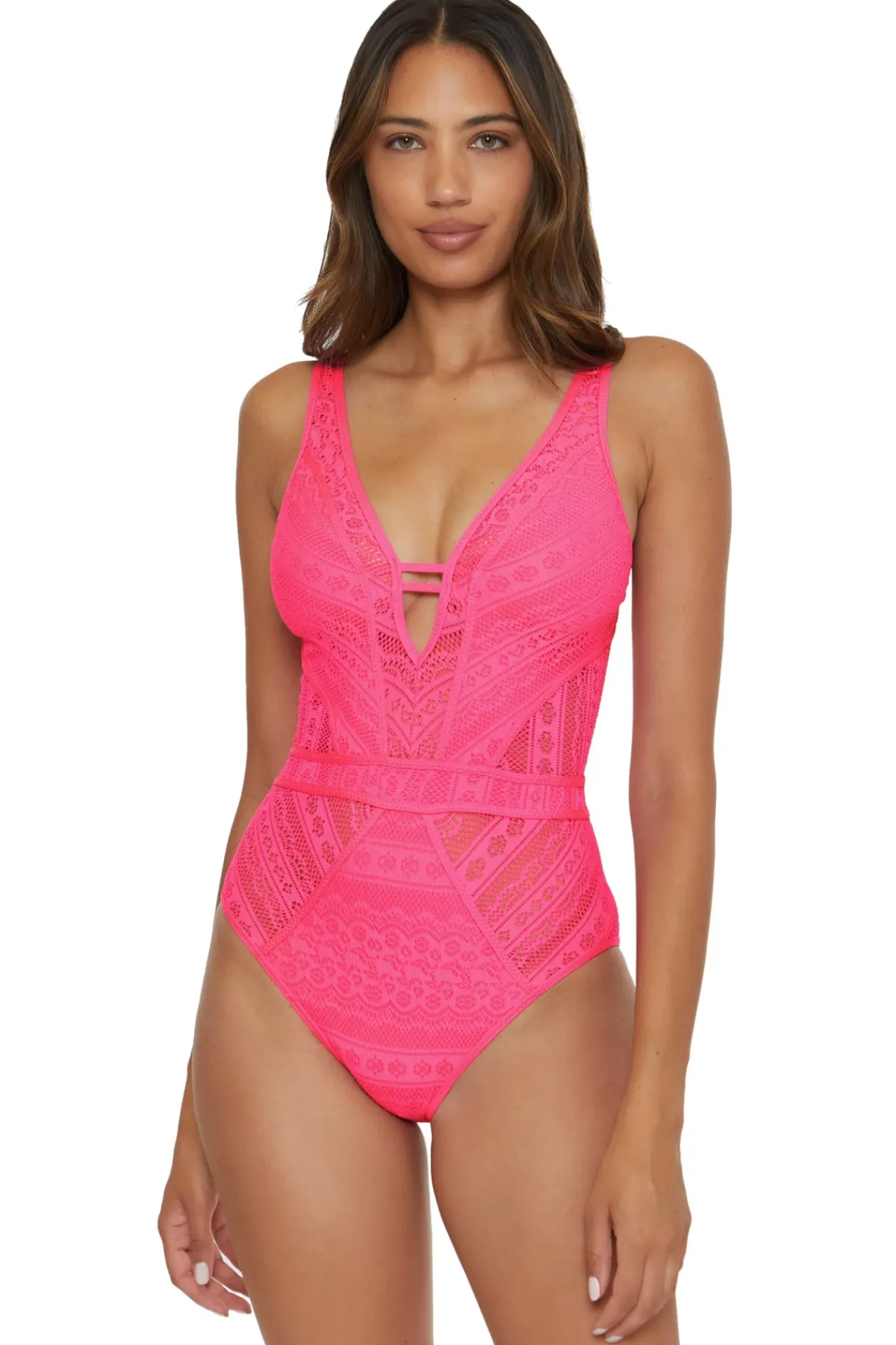 Becca by Rebecca Virtue Plunge|One Pieces-Show & Tell Plunge One Piece Swimsuit