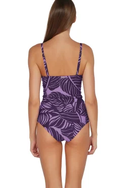 Sunsets Tank|Tankinis-Simone Convertible Strap Tankini Top