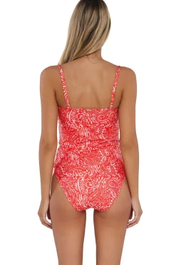 Sunsets Tank|Tankinis-Simone Convertible Strap Tankini Top