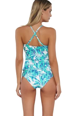 Sunsets Tank|Tankinis-Simone Convertible Strap Tankini Top