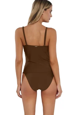 Sunsets Tank|Tankinis-Simone Convertible Strap Tankini Top
