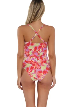 Sunsets Tank|Tankinis-Simone Convertible Strap Tankini Top