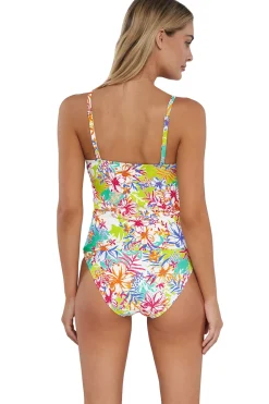 Sunsets Tank|Tankinis-Simone Convertible Strap Tankini Top