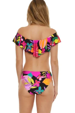 Trina Turk Bandeau|Bikinis-Solar Floral Off-The-Shoulder Bandeau Bikini Top