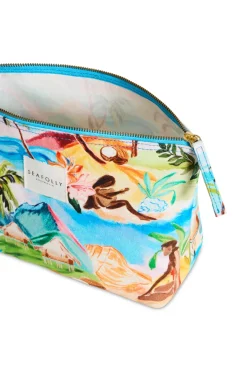 Seafolly Bikini Bags|Bags-South Pacific Canvas Pouch