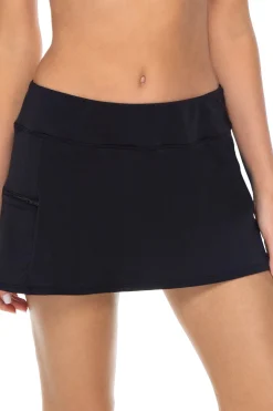 Sunsets Skirted|Hipster-Sporty Swim Skirted Hipster Bikini Bottom