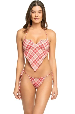Frankies Bikinis X Bella Hadid Halter|Bikinis-Springtime Halter Bikini Top