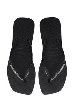 Havaianas Footwear-Square Metallic Flip Flops
