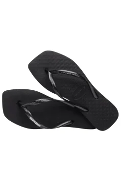 Havaianas Footwear-Square Metallic Flip Flops