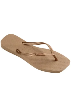 Havaianas Footwear-Square Metallic Flip Flops