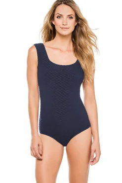 Paula Beachwear Tank|One Pieces-Square Neck One Piece Swimsuit
