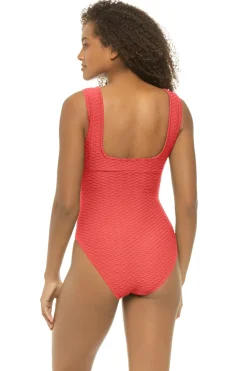 Paula Beachwear Tank|One Pieces-Square Neck One Piece Swimsuit