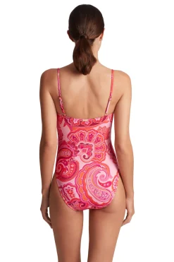 Lauren Ralph Lauren One Pieces-Square Neck One Piece Swimsuit