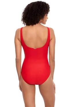 Lauren Ralph Lauren Tank|One Pieces-Square Ring One Piece Swimsuit