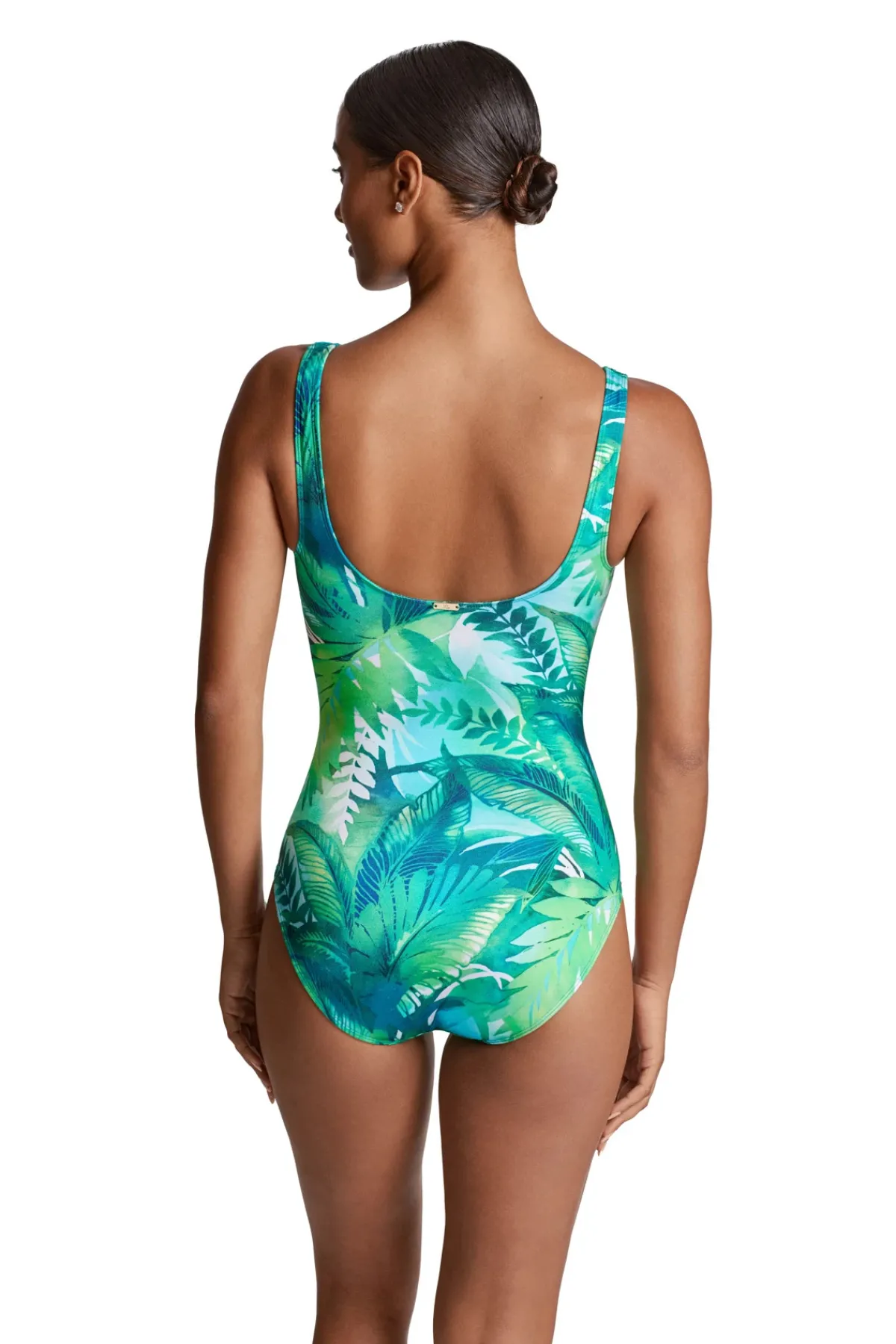 Lauren Ralph Lauren Tank|One Pieces-Square Ring One Piece Swimsuit