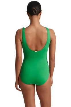 Lauren Ralph Lauren Tank|One Pieces-Square Ring One Piece Swimsuit