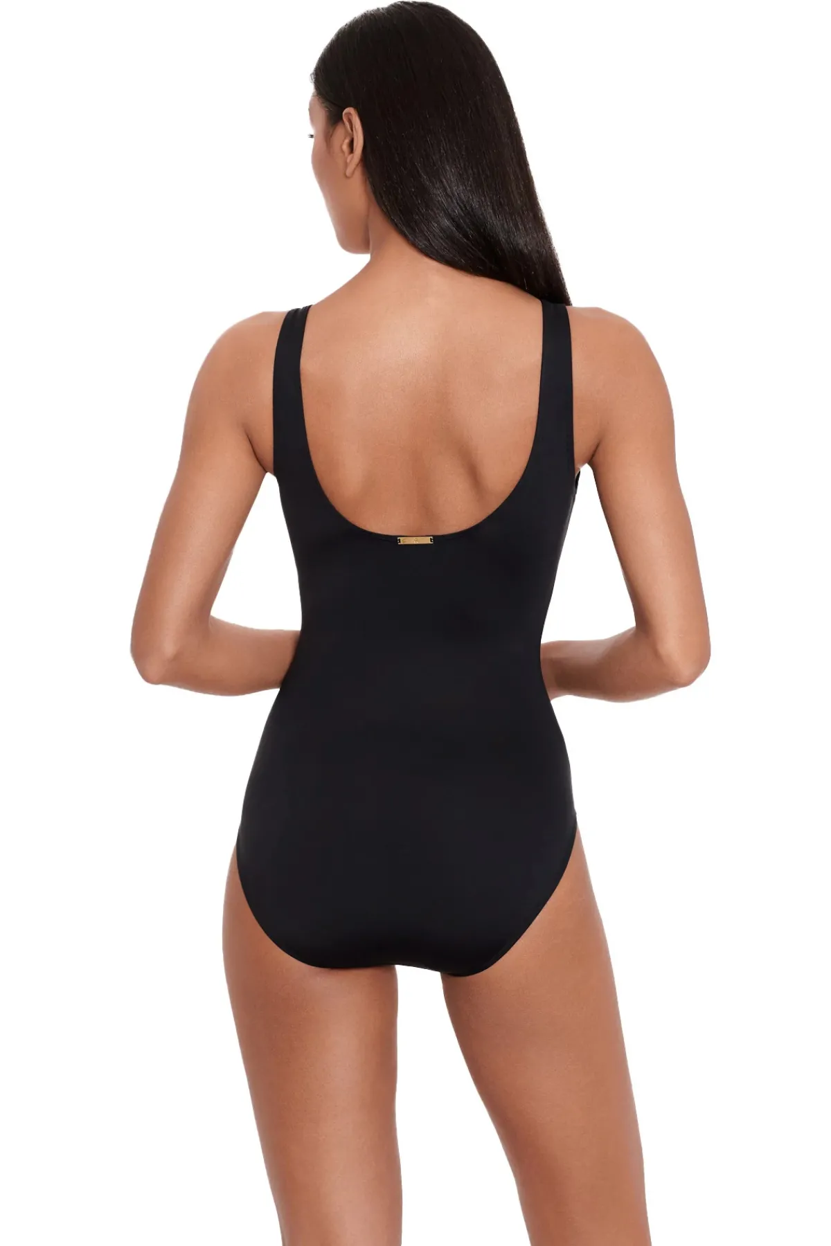 Lauren Ralph Lauren Tank|One Pieces-Square Ring One Piece Swimsuit