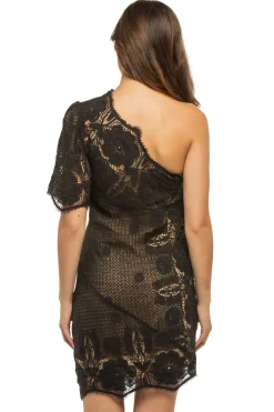 Miguelina Sundresses-Stacia Asymmetrical Mini Dress
