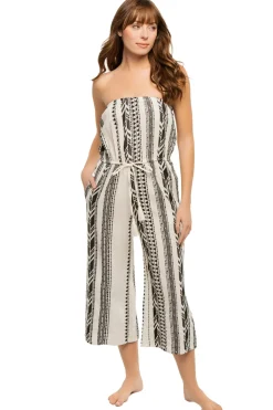 Elan Jumpsuits / Rompers-Strapless Coulotte Jumpsuit