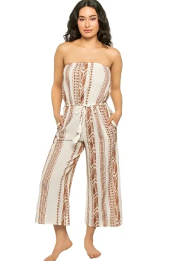 Elan Jumpsuits / Rompers-Strapless Coulotte Jumpsuit
