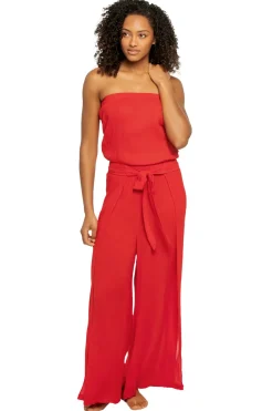 Elan Jumpsuits / Rompers-Strapless Jumpsuit