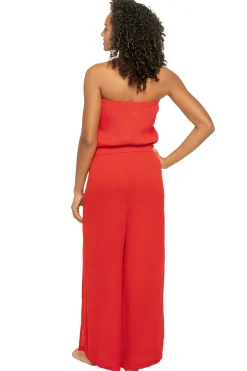 Elan Jumpsuits / Rompers-Strapless Jumpsuit