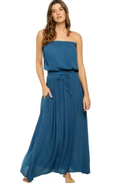 Elan Sundresses-Strapless Maxi Dress