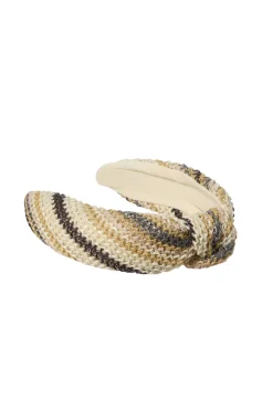 Cara Couture Hair Accessories-Stripe Knotted Headband