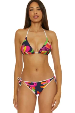 Trina Turk Triangle|Halter-Stripe Triangle Bikini Top