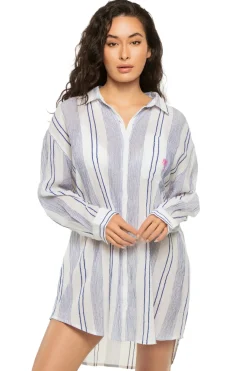 Surf Gypsy Shirt Dresses-Striped Boy Shirt