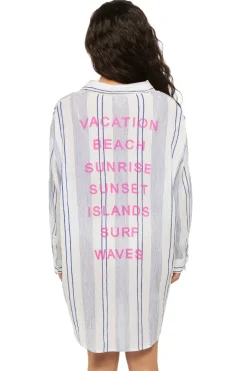 Surf Gypsy Shirt Dresses-Striped Boy Shirt