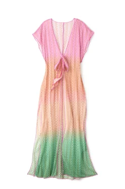 Becca by Rebecca Virtue Kimonos / Robes-Sunset Ombre Long Kimono