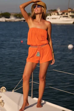 Soluna Jumpsuits / Rompers-Sunset Strapless Romper