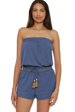Soluna Jumpsuits / Rompers-Sunset Strapless Romper