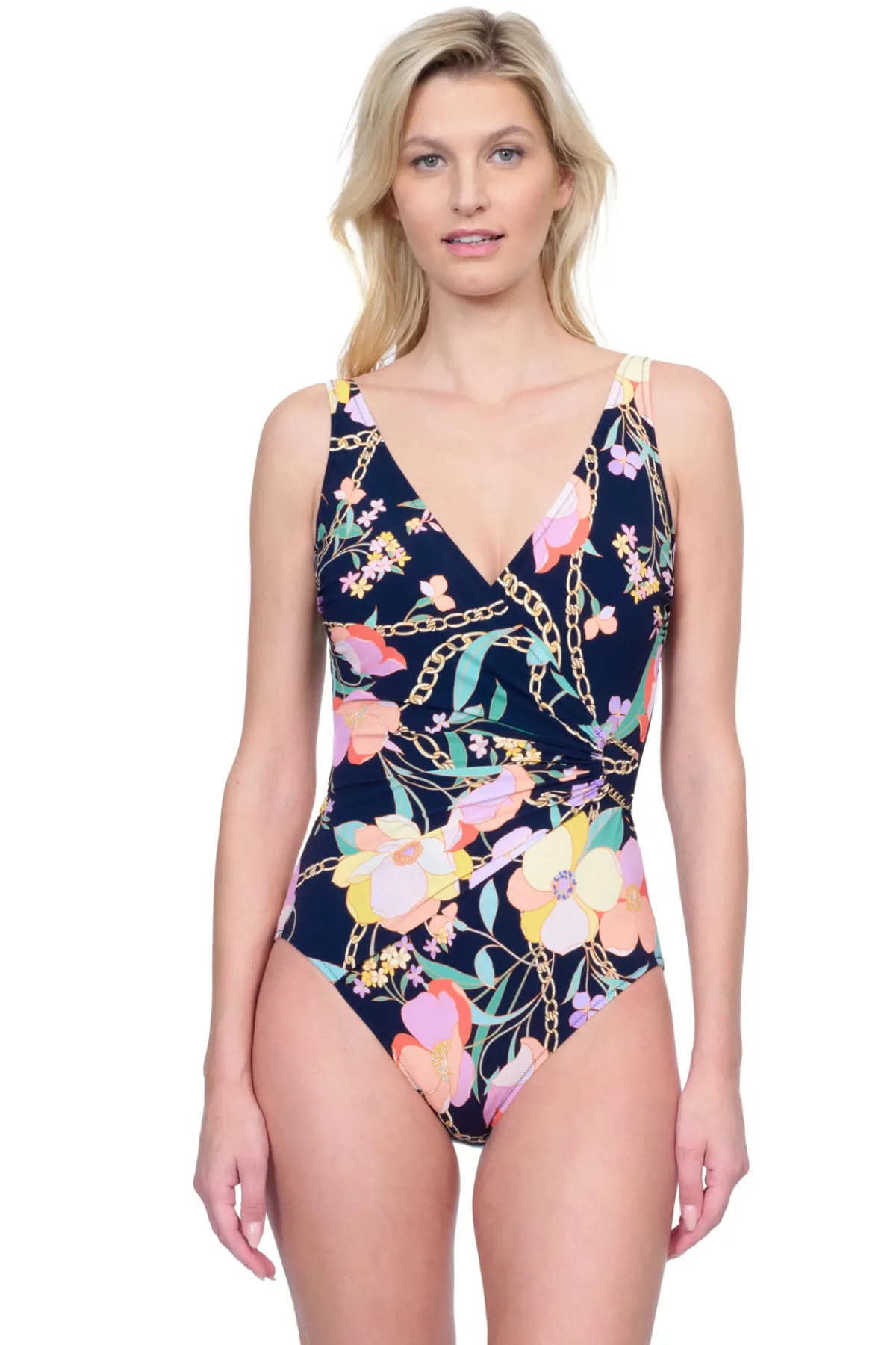 Gottex One Pieces-Surplice One Piece Swimsuit