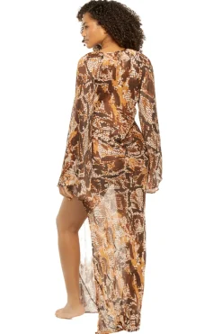 Jen's Pirate Booty Sundresses-Tan-Tan Maxi Dress
