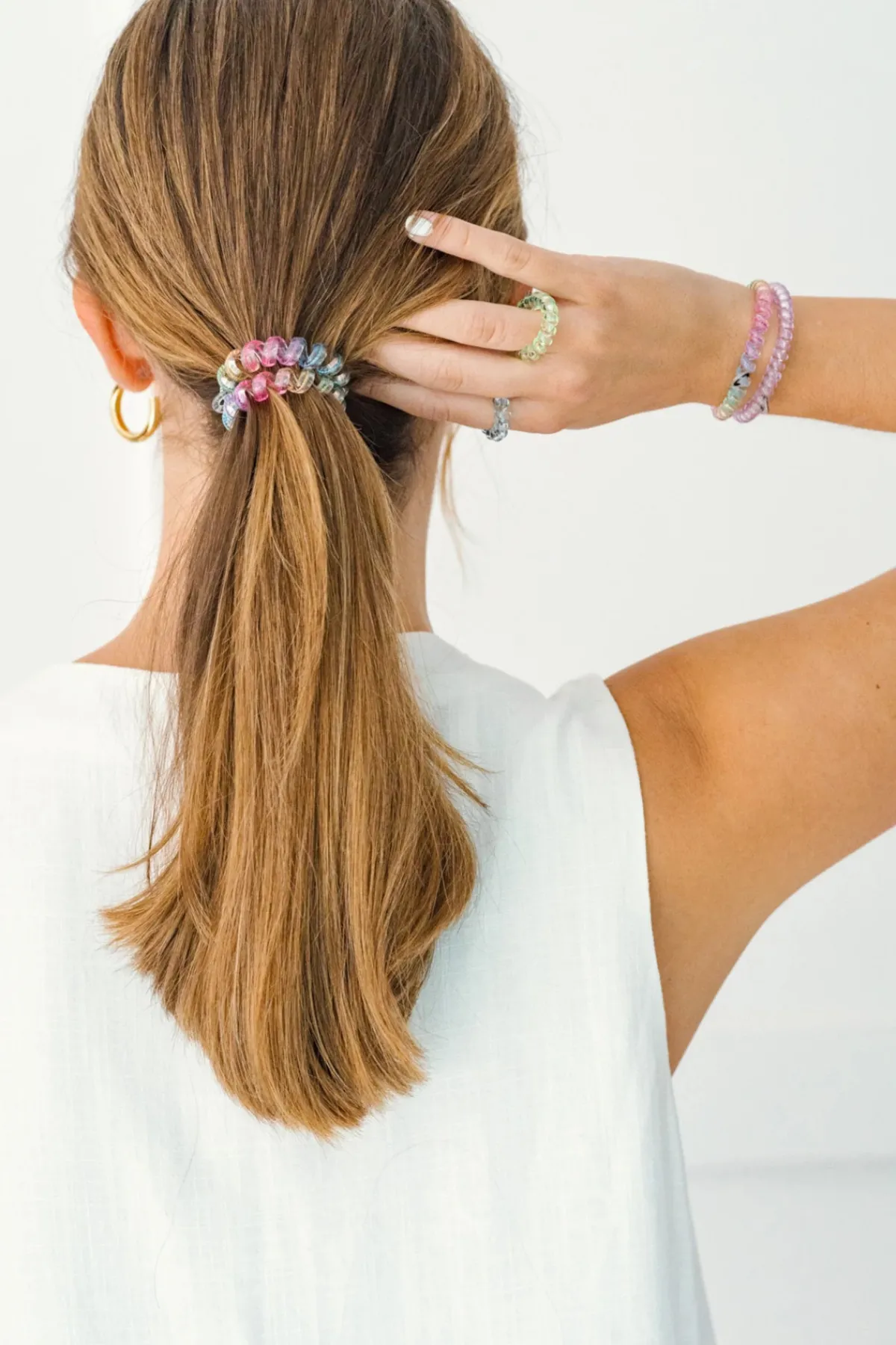 Teleties Hair Accessories-Technicolor Dream 5-Pack Hair Ties