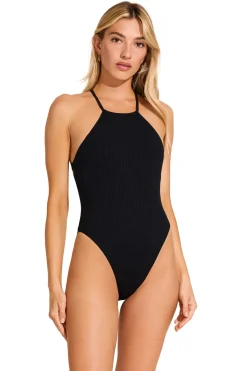 Vitamin A High Neck|High Leg-Terra High Neck One Piece Swimsuit