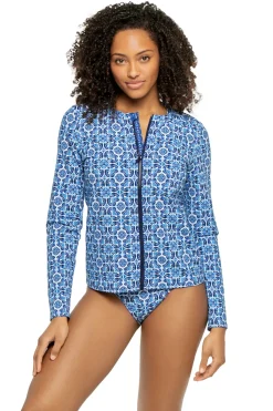 Tommy Bahama Rash Guards|Rash Guard-Terrazzo Tile Rash Guard